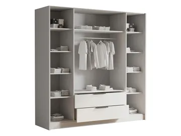 Kelros Garderobeskap 200x216 cm - Svart - Oppbevaring - Klesoppbevaring - Garderober & garderobesystem