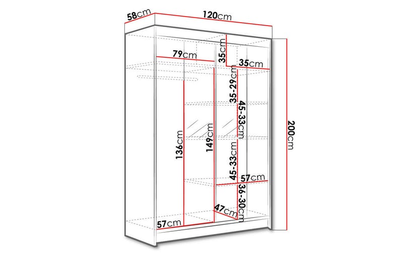 Liverpool Garderobe - Oppbevaring - Klesoppbevaring - Garderober & garderobesystem