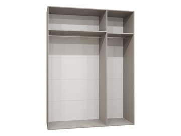 Milias Garderobeskap med speil 150x202 cm - hvit - Oppbevaring - Klesoppbevaring - Garderober & garderobesystem