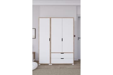 Nordhs Garderobesskåp 130x183 cm - Valnøtt - Oppbevaring - Klesoppbevaring - Garderober & garderobesystem - Garderobeskap & klesskap
