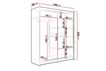 Pickering Garderobe - Oppbevaring - Klesoppbevaring - Garderober & garderobesystem