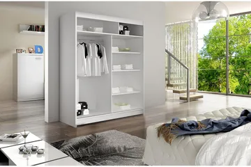 Presto Garderobe 58x150 cm - Svart/Hvit - Oppbevaring - Klesoppbevaring - Garderober & garderobesystem