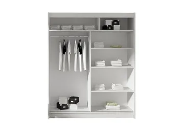 Presto Garderobe 58x150 cm - Svart/Hvit - Oppbevaring - Klesoppbevaring - Garderober & garderobesystem