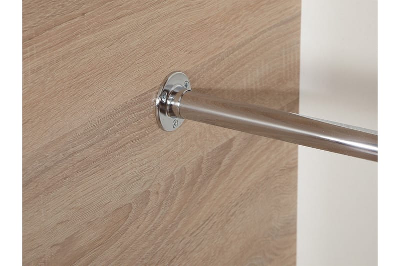 Rejasia Garderobe med Speil 120 cm - Hvit - Oppbevaring - Klesoppbevaring - Garderober & garderobesystem