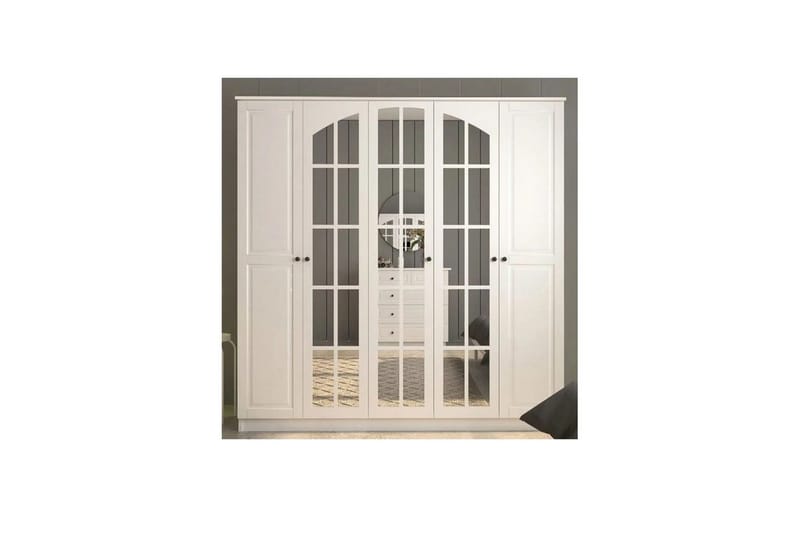 Sorrel Garderobesskåp 175x210 cm - Matt Hvit - Oppbevaring - Klesoppbevaring - Garderober & garderobesystem - Garderobeskap & klesskap