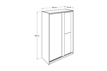 Wardrobe Eik-Sonoma - Natur - Oppbevaring - Klesoppbevaring - Garderober & garderobesystem