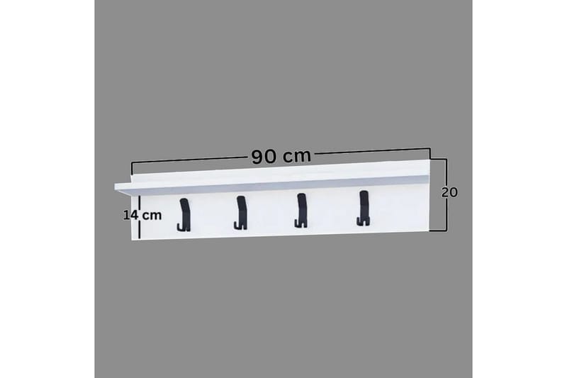 Nagouri Klesstativ 90 cm - Hvit - Oppbevaring - Klesoppbevaring - Stumtjener