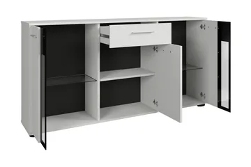 Bunta Skjenk 141x41 cm - Svart Og Hvitt - Oppbevaring - Oppbevaringsmøbler - Sideboard & skjenker