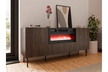 Hammarstrand Kommode 181 cm - Valnøtt - Innredning - Peis - Peis uten pipe - El-peiser