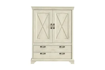 Hurlston Skjenk 123 cm - Hvit - Oppbevaring - Oppbevaringsmøbler - Sideboard & skjenker