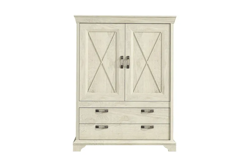 Hurlston Skjenk 123 cm - Hvit - Oppbevaring - Oppbevaringsmøbler - Sideboard & skjenker