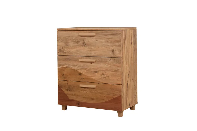 Leva Kommode 80x95 cm Brun, Hanah Home