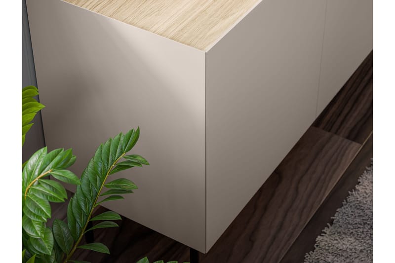 Akie Kommode 200 cm - Beige - Oppbevaring - Oppbevaringsmøbler - Kommode