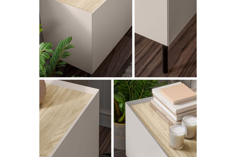 Akie Kommode 200 cm - Beige - Oppbevaring - Oppbevaringsmøbler - Kommode