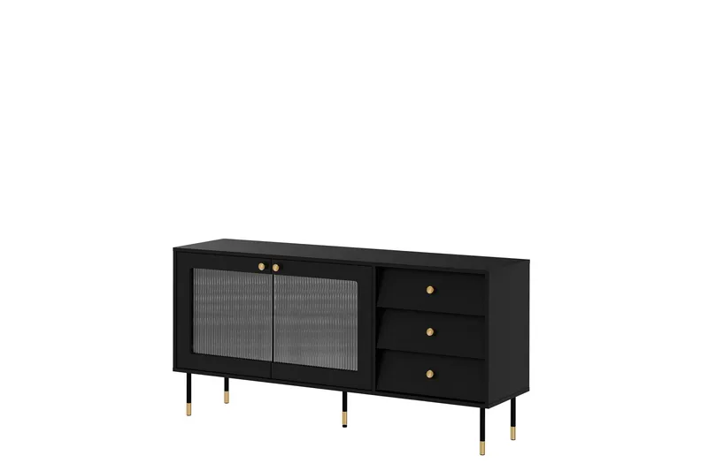 Akilesh Kommode 150 cm, Svart