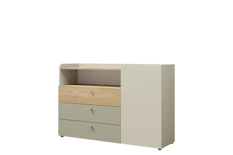 Buhan Kommode 140 cm, Beige / Brun