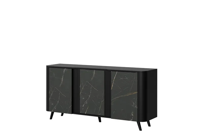 Clement Kommode 151 cm, Svart