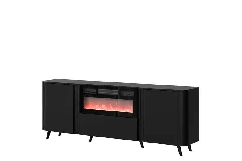 Clement Kommode 200 cm, Svart