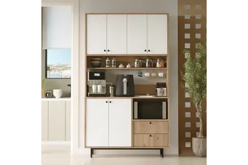 Donae Kommode 120 cm - Eik/Hvit - Oppbevaring - Oppbevaringsmøbler - Kommode