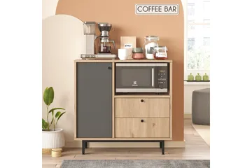 Donae Kommode 88 cm - Eik/Antrasitt - Oppbevaring - Skap - Oppbevaringsskap