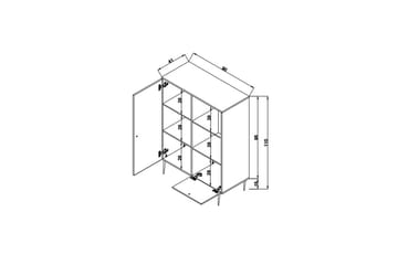 Elili Kommode 40 cm - Eik - Oppbevaring - Oppbevaringsmøbler - Kommode - Entrekommode