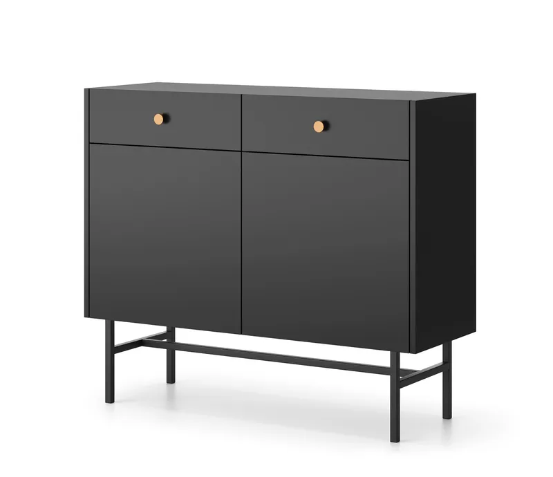 Francisca Kommode 104 cm, Svart
