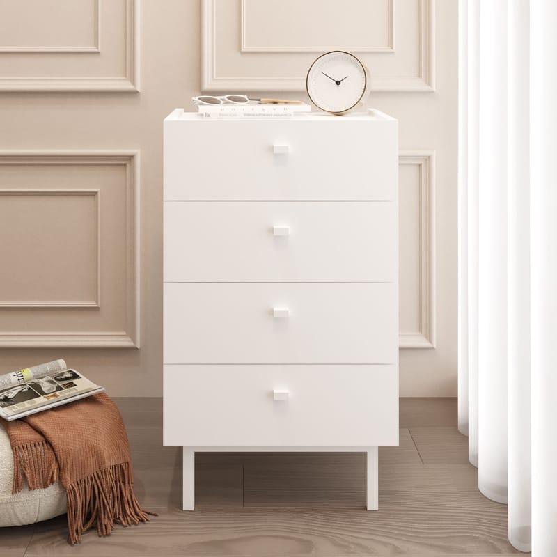 Kommode Hanah Home Luke (47,9 x 80,1 x 36,8 cm) Hvit - Hvit - Oppbevaring - Oppbevaringsmøbler - Kommode