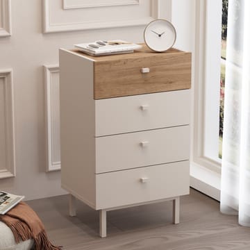 Kommode Hanah Home Luke (47,9 x 80,1 x 36,8 cm) Sand eik - Sand og eik - Oppbevaring - Oppbevaringsmøbler - Kommode