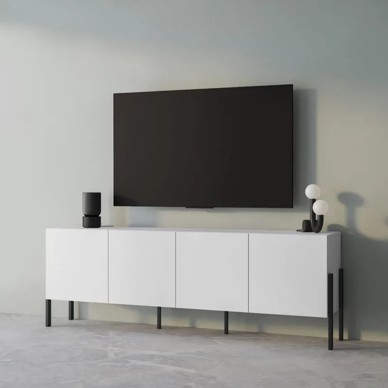 Kommode Jukon 4 dører - Hvit Supermatt - Oppbevaring - Oppbevaringsmøbler - Sideboard & skjenker