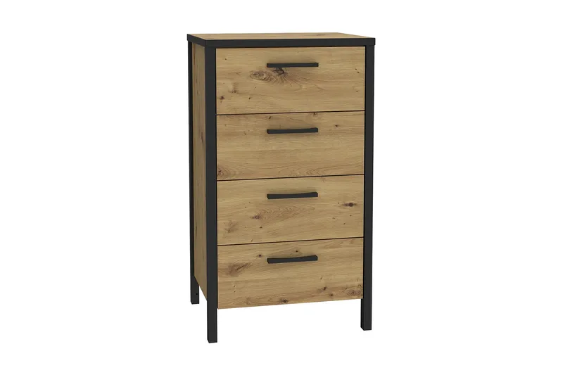 Koufalia Kommode 40x51 cm, Brun/Svart