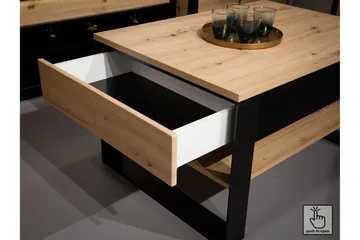 Quant Kommode 41x130 cm - Eik/Svart - Oppbevaring - Oppbevaringsmøbler - Kommode