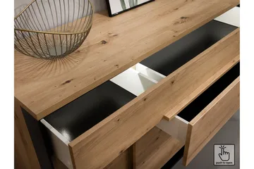 Quant Kommode 41x130 cm - Eik/Svart - Oppbevaring - Oppbevaringsmøbler - Kommode