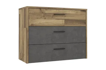 Scrafton Kommode 100 cm - Grå/Brun - Oppbevaring - Oppbevaringsmøbler - Kommode - Entrekommode