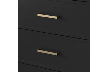 Westerleigh Kommode 144x41 cm Svart/Gull - Oppbevaring - Oppbevaringsmøbler - Kommode