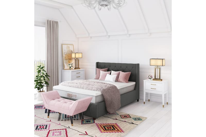 Westerleigh Kommode 76x50 cm Hvit - Oppbevaring - Oppbevaringsmøbler - Kommode - Entrekommode