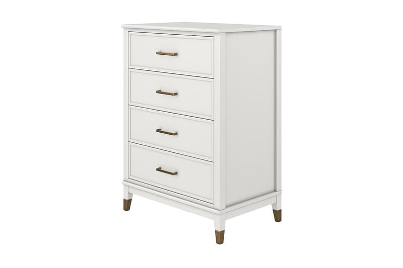 Westerleigh Kommode 76x50 cm Hvit - Oppbevaring - Oppbevaringsmøbler - Kommode - Entrekommode