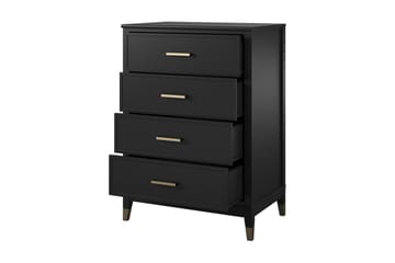 Westerleigh Kommode 76x50 cm Svart/Gull - Oppbevaring - Oppbevaringsmøbler - Kommode - Entrekommode