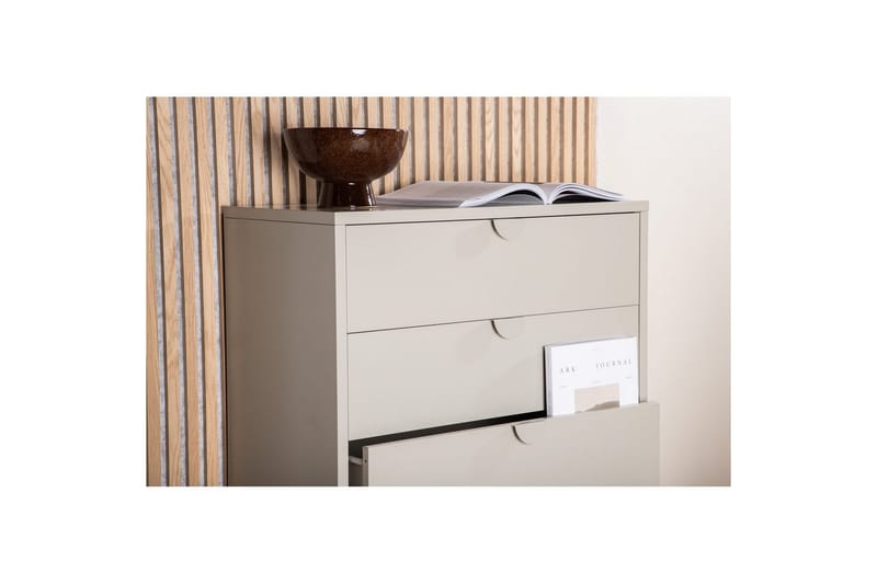 Kommode Piring - Beige, 40x78x98 - Oppbevaring - Oppbevaringsmøbler - Kommode - Entrekommode