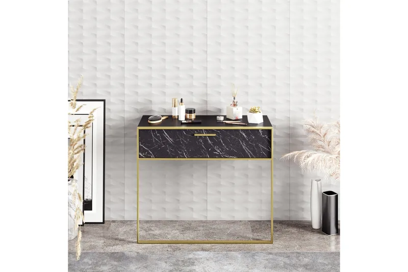 Cofield Sideboard 90 cm - Gull|Svart - Oppbevaring - Oppbevaringsmøbler - Sideboard & skjenker