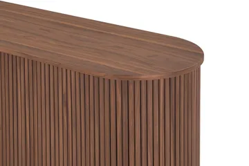 Noira Smalt Sideboard Ribbet Valnøtt 150x45 cm - Valnøtt / Brun - Oppbevaring - Oppbevaringsmøbler - Sideboard & skjenker