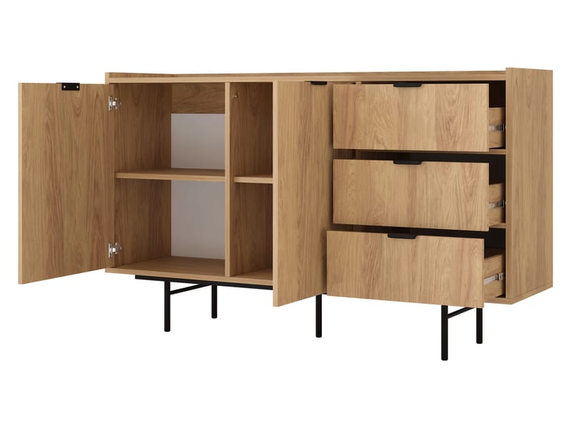 skjenk Edison Hickory-eik - Hickory-eik - Oppbevaring - Oppbevaringsmøbler - Sideboard & skjenker