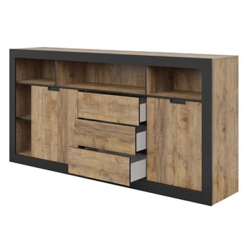 Skjenk Tudor 2 dører med 3 skuffer - 109 cm - Oppbevaring - Oppbevaringsmøbler - Sideboard & skjenker