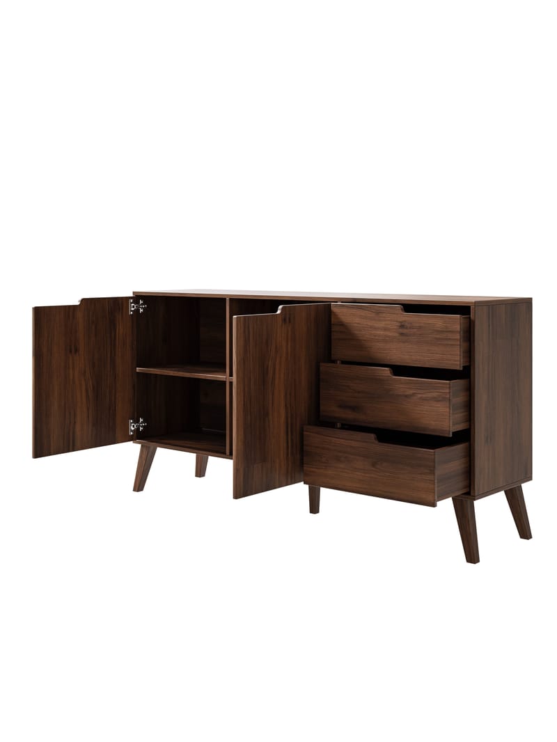 Zelto Skjenk 160 cm - Warmia valnøtt - Oppbevaring - Oppbevaringsmøbler - Sideboard & skjenker
