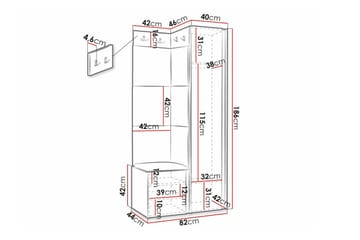 Dunvegan Highboard Black - Oppbevaring - Skap - Oppbevaringsskap