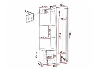 Dunvegan Highboard Black - Oppbevaring - Skap - Oppbevaringsskap