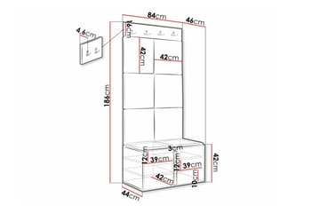 Dunvegan Highboard Black - Oppbevaring - Skap - Oppbevaringsskap