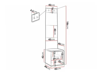 Dunvegan Highboard Black - Oppbevaring - Skap - Oppbevaringsskap