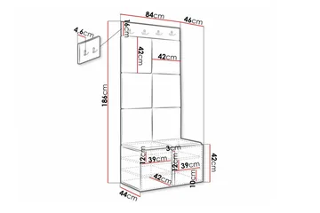 Dunvegan Highboard Black - Oppbevaring - Skap - Oppbevaringsskap