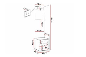 Dunvegan Highboard Black - Oppbevaring - Skap - Oppbevaringsskap