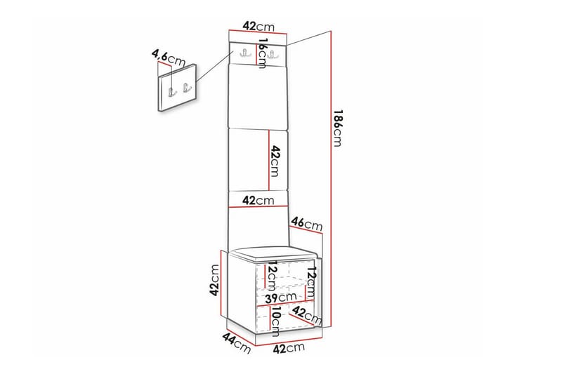 Dunvegan Highboard Black - Oppbevaring - Skap - Oppbevaringsskap